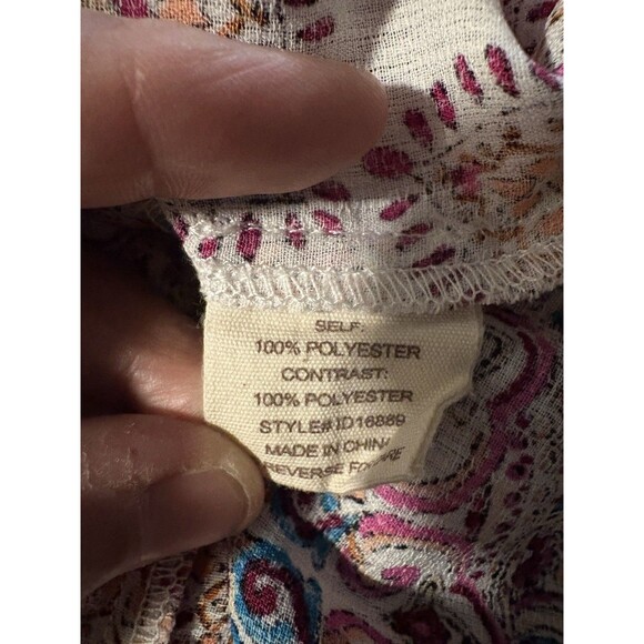 Altar'd State Maxi Dress Womens Medium Boho Floral Flutter Sleeve Festival Fairy - Picture 9 of 10